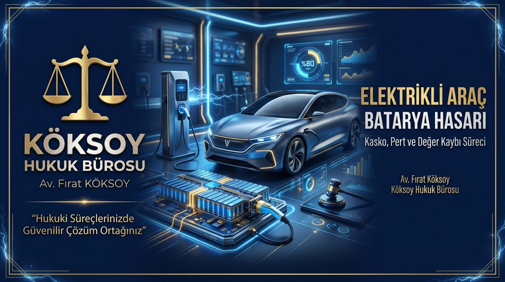 Elektrikli Araç Batarya Hasarı Kasko ve Değer Kaybı Süreci - Köksoy Hukuk